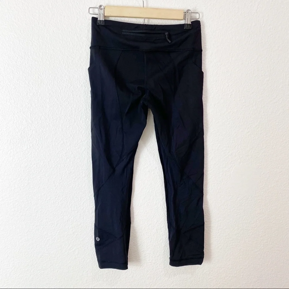 Lululemon- Black Inspire Crop Size 4